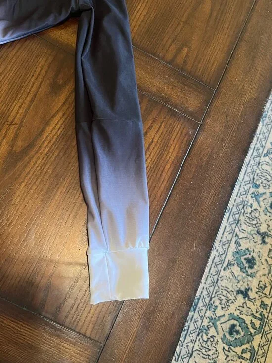 Flips Gymnastics Team Rhinestone Embellished Ombre Cropped Hoodie Warm Up Jacket - Picture 10 of 12